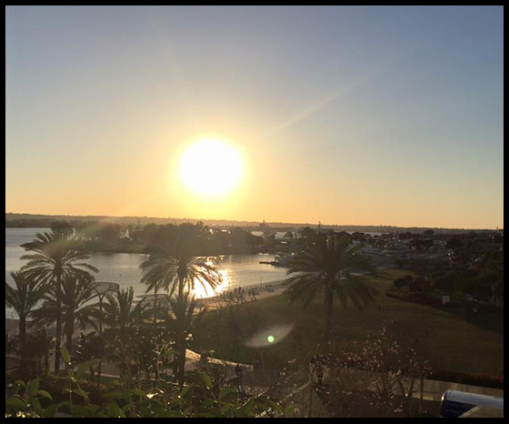 A capture of the sunset at the Hilton Bayfront for a Tailwind Happy Hour Event