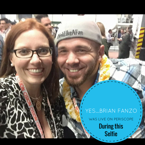 Brian Fanzo did an amazing job throughout the event doing official live-video broadcasts.