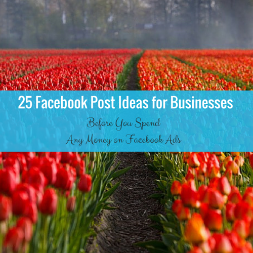 25 Facebook Post Ideas for Businesses Before You Spend Any Money on Facebook Ads