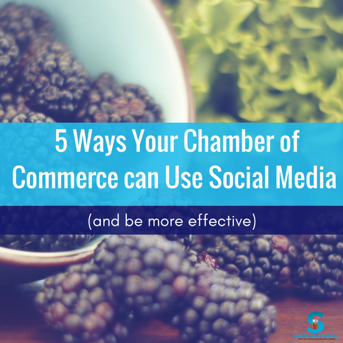 chambers of commerce use social media